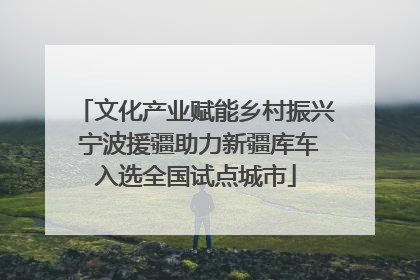 文化产业赋能乡村振兴 宁波援疆助力新疆库车入选全国试点城市