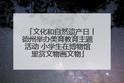 文化和自然遗产日丨德州举办美育教育主题活动 小学生在博物馆里赏文物画文物