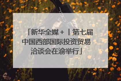 新华全媒＋丨第七届中国西部国际投资贸易洽谈会在渝举行