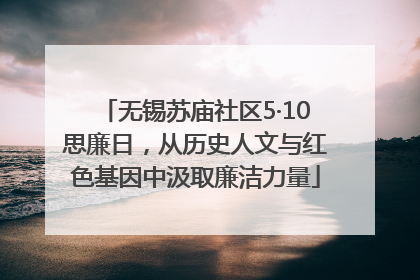 无锡苏庙社区5·10思廉日，从历史人文与红色基因中汲取廉洁力量