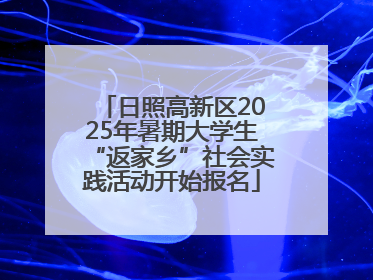 日照高新区2025年暑期大学生“返家乡”社会实践活动开始报名