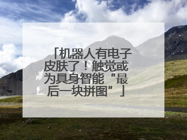 机器人有电子皮肤了！触觉或为具身智能“最后一块拼图”