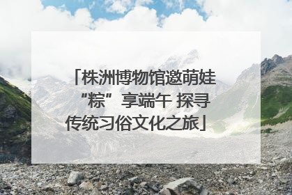 株洲博物馆邀萌娃“粽”享端午 探寻传统习俗文化之旅