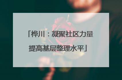 桦川：凝聚社区力量 提高基层整理水平