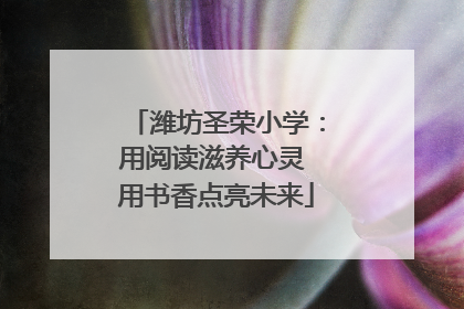 潍坊圣荣小学：用阅读滋养心灵 用书香点亮未来