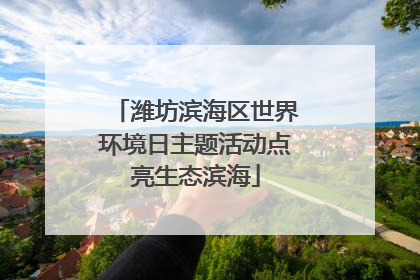 潍坊滨海区世界环境日主题活动点亮生态滨海