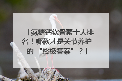 氨糖钙软骨素十大排名！哪款才是关节养护的 “终极答案”？