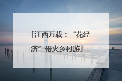 江西万载：“花经济”带火乡村游