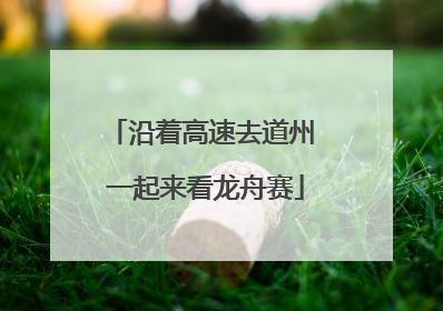 沿着高速去道州 一起来看龙舟赛