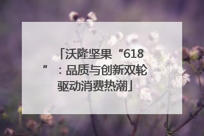 沃隆坚果“618”：品质与创新双轮驱动消费热潮