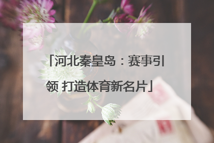 河北秦皇岛：赛事引领 打造体育新名片