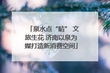 泉水点“睛” 文旅生花 济南以泉为媒打造新消费空间