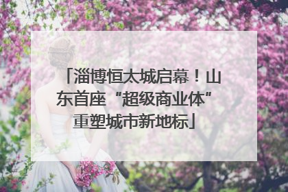 淄博恒太城启幕！山东首座“超级商业体”重塑城市新地标