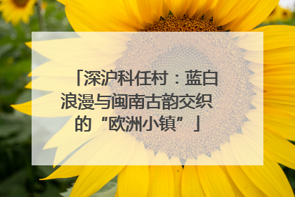 深沪科任村：蓝白浪漫与闽南古韵交织的“欧洲小镇”