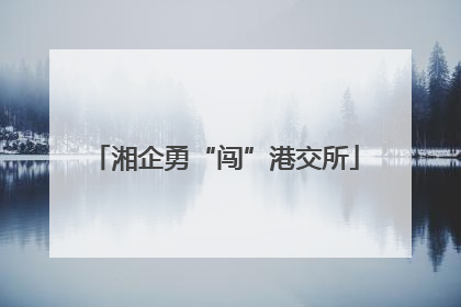湘企勇“闯”港交所
