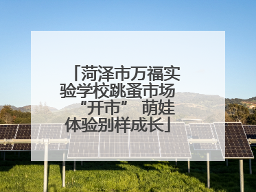 菏泽市万福实验学校跳蚤市场“开市” 萌娃体验别样成长