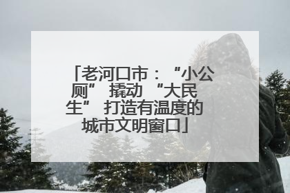 老河口市：“小公厕” 撬动 “大民生” 打造有温度的城市文明窗口