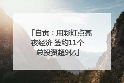 自贡：用彩灯点亮夜经济 签约11个总投资超9亿