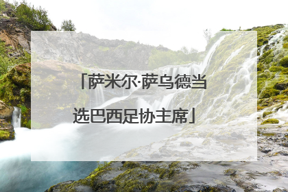 萨米尔·萨乌德当选巴西足协主席