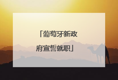 葡萄牙新政府宣誓就职