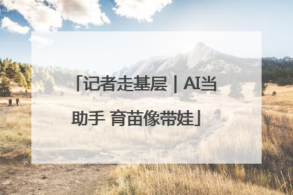 记者走基层｜AI当助手 育苗像带娃
