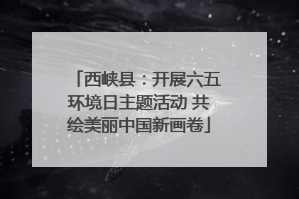 西峡县：开展六五环境日主题活动 共绘美丽中国新画卷