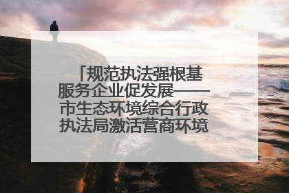 规范执法强根基 服务企业促发展——市生态环境综合行政执法局激活营商环境“绿色动能”