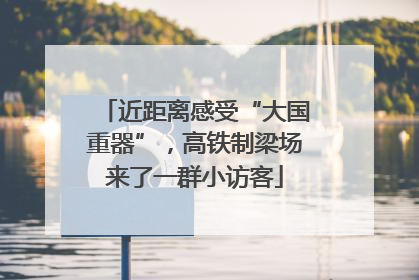 近距离感受“大国重器”，高铁制梁场来了一群小访客