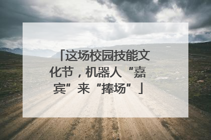 这场校园技能文化节，机器人“嘉宾”来“捧场”