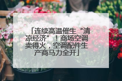 连续高温催生“清凉经济”！商场空调卖得火，空调配件生产商马力全开