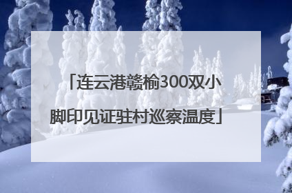 连云港赣榆300双小脚印见证驻村巡察温度
