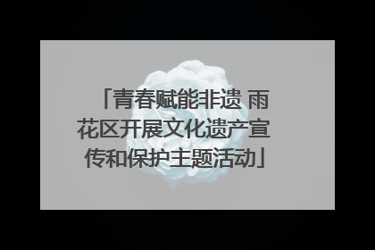 青春赋能非遗 雨花区开展文化遗产宣传和保护主题活动