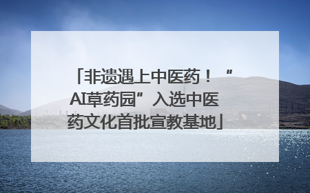 非遗遇上中医药！“AI草药园”入选中医药文化首批宣教基地