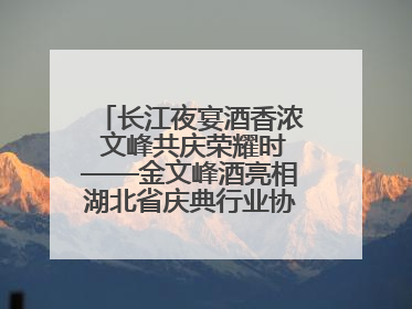 长江夜宴酒香浓 文峰共庆荣耀时——金文峰酒亮相湖北省庆典行业协会十周年盛典