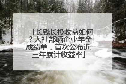 长钱长投收益如何？人社部晒企业年金成绩单，首次公布近三年累计收益率