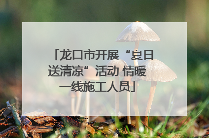 龙口市开展“夏日送清凉”活动 情暖一线施工人员