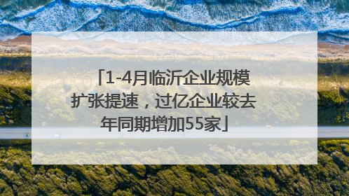 1-4月临沂企业规模扩张提速，过亿企业较去年同期增加55家