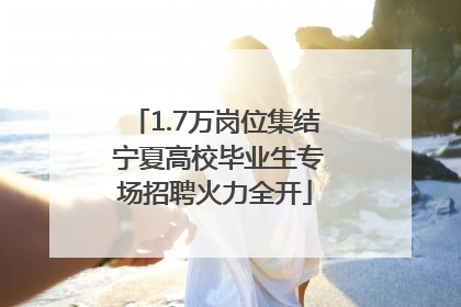 1.7万岗位集结 宁夏高校毕业生专场招聘火力全开