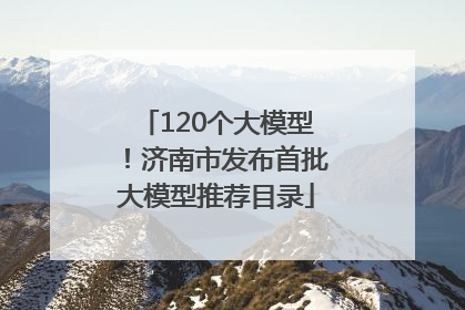 120个大模型！济南市发布首批大模型推荐目录