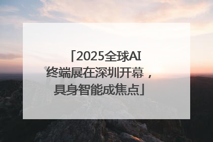 2025全球AI终端展在深圳开幕，具身智能成焦点