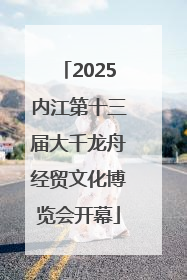 2025内江第十三届大千龙舟经贸文化博览会开幕