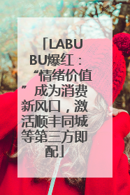 LABUBU爆红：“情绪价值”成为消费新风口，激活顺丰同城等第三方即配